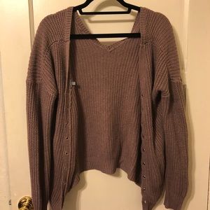 Knit cardigan
